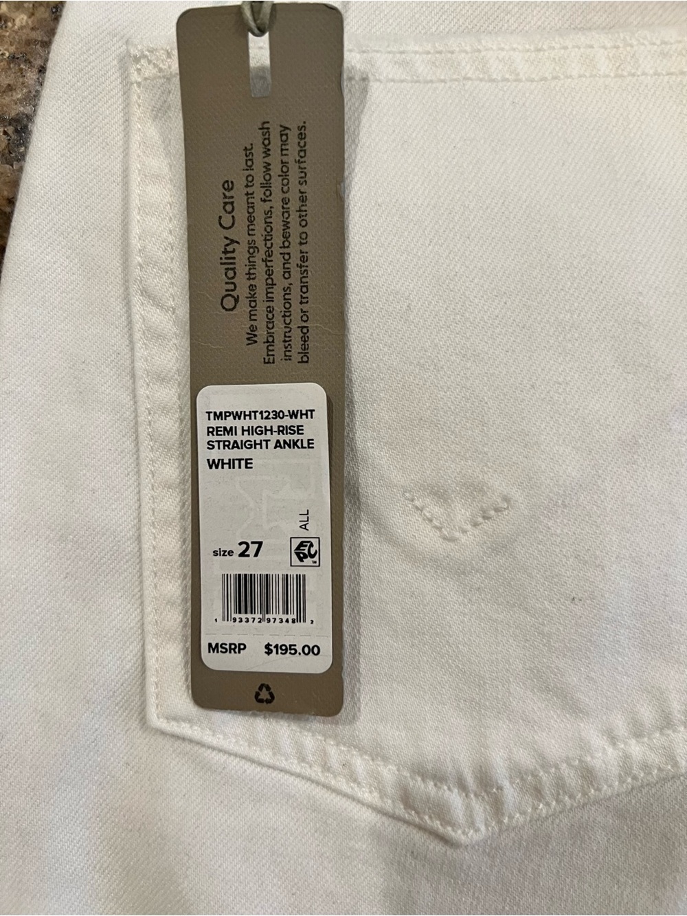 HUDSON Remi High-Rise Straight Ankle Jeans
NWT | White | Size 27 | MSRP $195 - Picture 7 of 14
